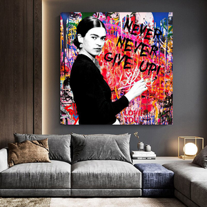 Banksy Never Give Up Wall Art: Unparalleled Expression-Banksy Wall Poster