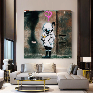 Banksy Space Girl and Bird Wall Art - Captivating Design-Banksy Wall Poster