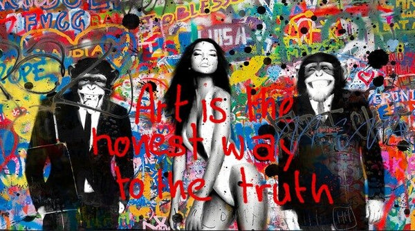 Banksy Wall Art: Unveiling the Art is Honest Way to Truth-Banksy Wall Poster