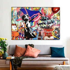 Banksy's 'Don't Lose Love' Canvas Wall Art-Banksy Wall Poster