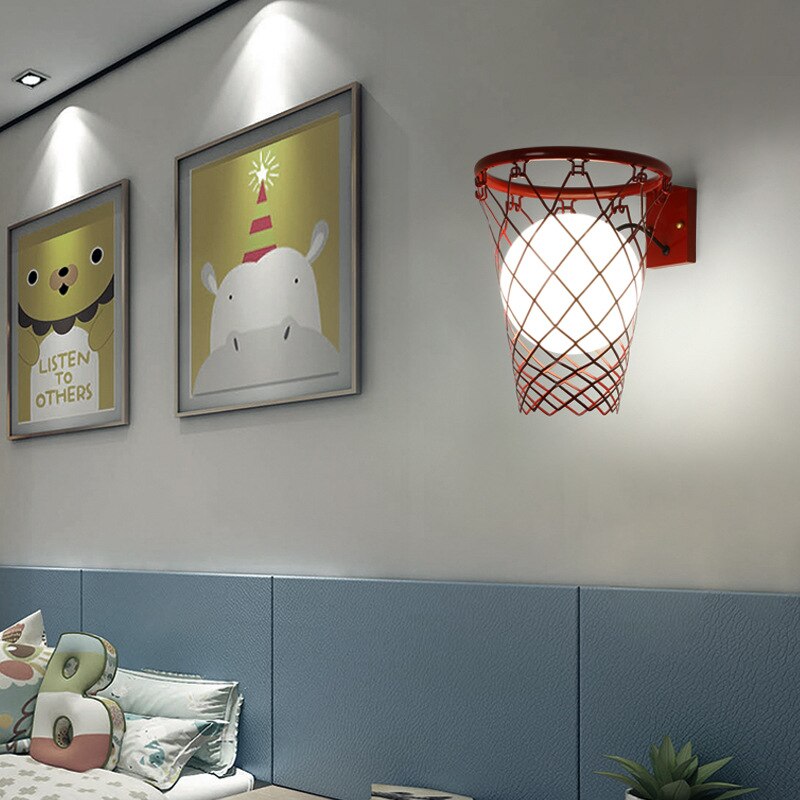 Basket Ball Kids Wall Light - Brighten Up Their Space-Kids Room Nursery Lighting