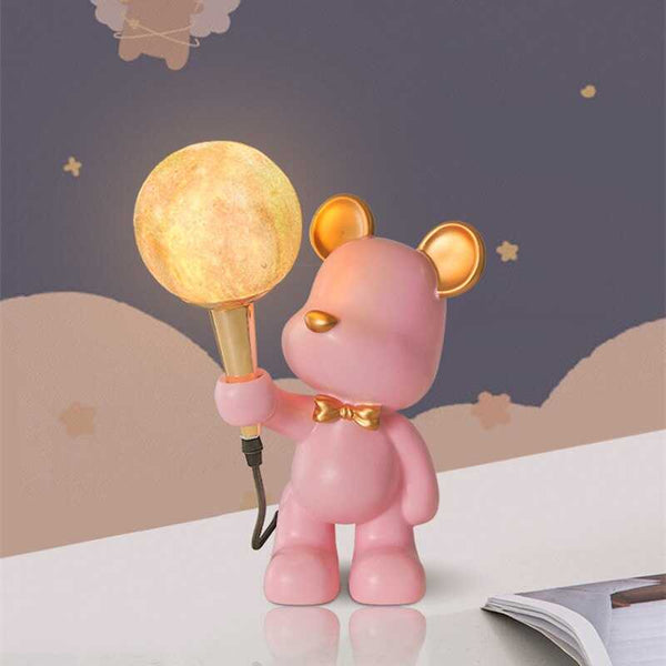 Bear Bedside Lamp for Kids Room-Kids Room Nursery Lighting