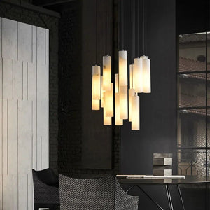 Bedside Hanging Marble Pendant Light - Effortless Elegance with Contemporary Craftsmanship-Ceiling Chandelier