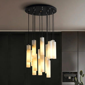 Bedside Hanging Marble Pendant Light - Effortless Elegance with Contemporary Craftsmanship-Ceiling Chandelier