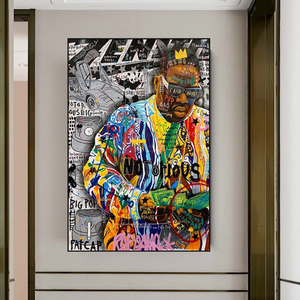 Biggie Smalls Iconic Singer Canvas Wall Art-Wall Posters