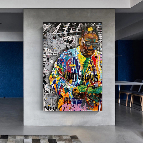 Biggie Smalls Iconic Singer Canvas Wall Art-Wall Posters