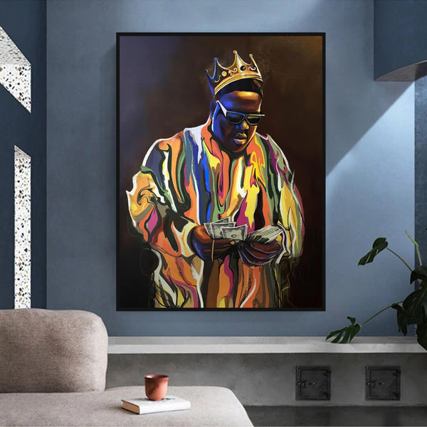 Biggie Smalls Rapper Canvas Wall Art - Authentic & Stylish-Wall Posters