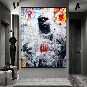 Biggie Smalls Rapper Canvas Wall Art - Official Merchandise-Wall Posters