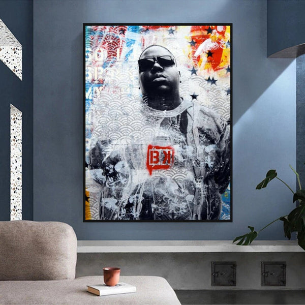 Biggie Smalls Rapper Canvas Wall Art - Official Merchandise-Wall Posters