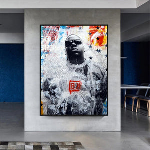 Biggie Smalls Rapper Canvas Wall Art - Official Merchandise-Wall Posters