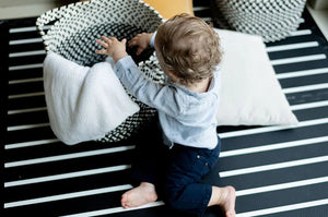 Black Boho Puzzle Play Mat Tiles – Soft EVA Foam Baby Floor Mats-Toddler Play Mats