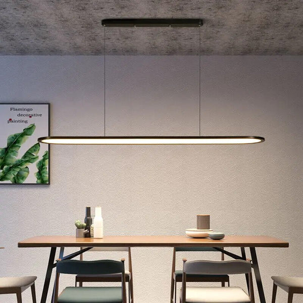 Black LED Pendant Lights - Modern Minimalist Design-Kitchen Island