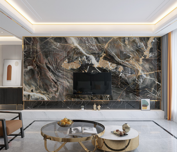 Black Mist Stone - Marble Wallpaper Murals-Marble Design Wallpaper