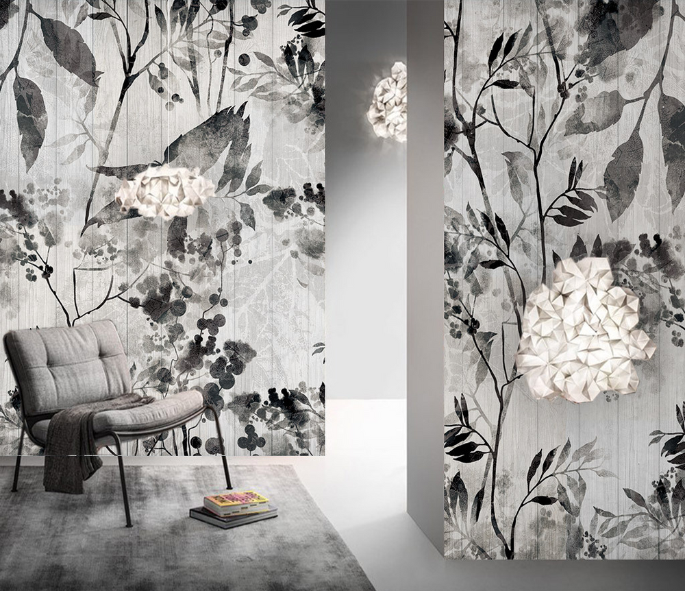 Black Trees Wallpaper Murals- High-Quality Wall Art Décor-Flower & Leaf Wallpaper