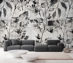 Black Trees Wallpaper Murals- High-Quality Wall Art Décor-Flower & Leaf Wallpaper