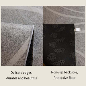 Black & White Stas Net Rug - Modern Sophistication-Rugs & Carpets