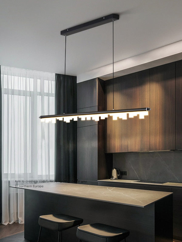 Blocks Hanging Light: Illuminate Your Space with Elegance-Kitchen Island