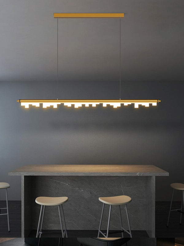 Blocks Hanging Light: Illuminate Your Space with Elegance-Kitchen Island