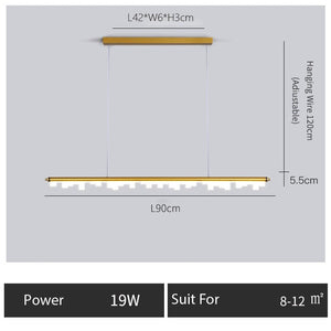 Blocks Hanging Light: Illuminate Your Space with Elegance-Kitchen Island