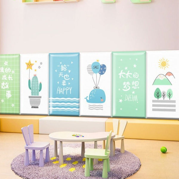 Blossoming Flowers Kids Wall Padded Safety Cushions-Anti Collision Padded Wall Stickers