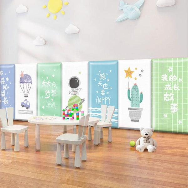 Blossoming Flowers Kids Wall Padded Safety Cushions-Anti Collision Padded Wall Stickers