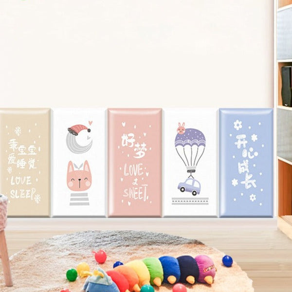 Blossoming Flowers Kids Wall Padded Safety Cushions-Anti Collision Padded Wall Stickers