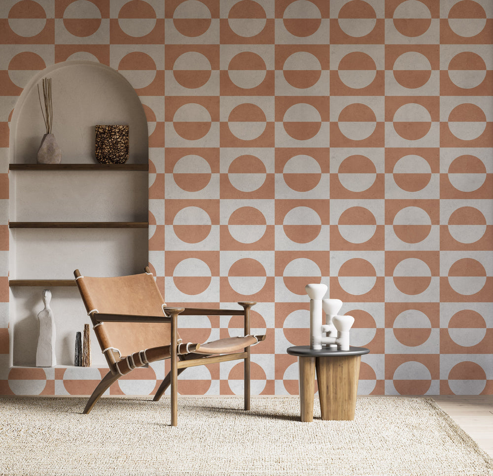 Bohemian Cube Wallpaper Mural: Transform Your Space-Geometric Shapes Wallpaper
