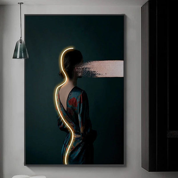 Bohemian Figure Porch LED Wall Art-LED Wall Art