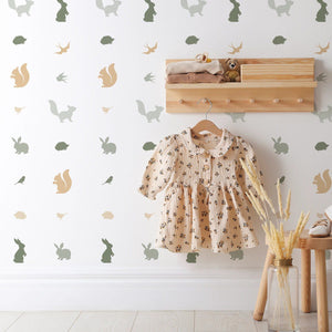 Boho Cartoon Animal Wall Stickers - Baby Room Nursery Decals-