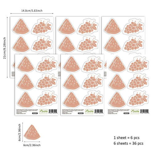 Boho Chic Pink Watermelon Wall Stickers - Enhance Your Décor-Kids Nursery Bohemian Wall Decals