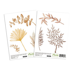 Boho Creative Leaves Wall Sticker - Nursery Decoration for Kids Room-