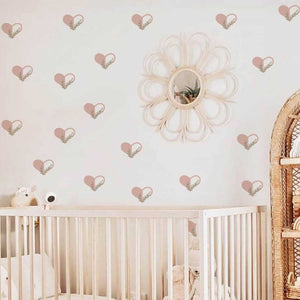 Boho Hearts Children Wall Decals: Inspiring Room Décor-Kids Nursery Bohemian Wall Decals