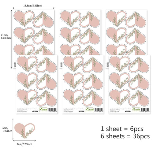 Boho Hearts Children Wall Decals: Inspiring Room Décor-Kids Nursery Bohemian Wall Decals