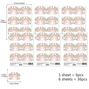 Boho Hearts Wall Decals: Express Your Style-Kids Nursery Bohemian Wall Decals