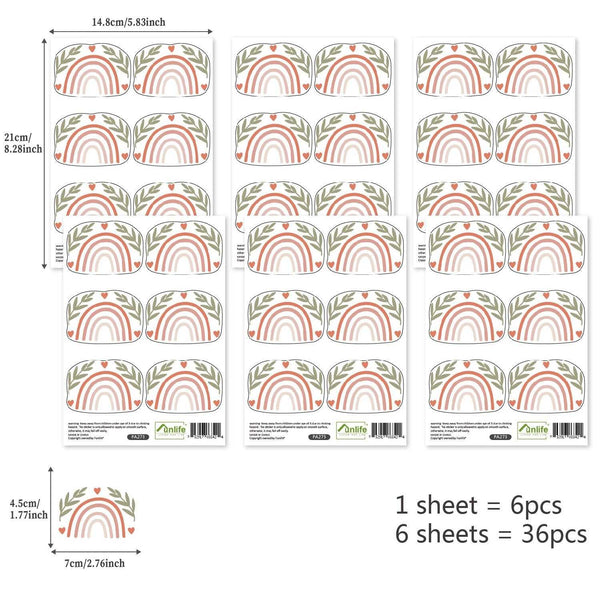 Boho Hearts Wall Decals: Express Your Style-Kids Nursery Bohemian Wall Decals