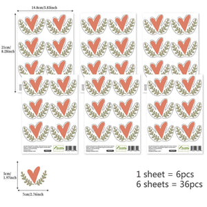 Boho Hearts Wall Sticker-Kids Nursery Bohemian Wall Decals