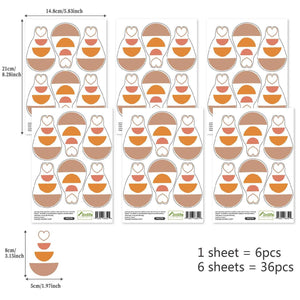 Boho Hearts Wall Stickers: Enchanting Decor-Kids Nursery Bohemian Wall Decals