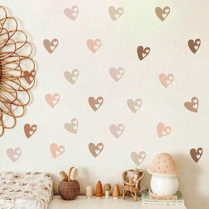Boho Hearts Wall Stickers Kids Wall Decal-Kids Nursery Bohemian Wall Decals