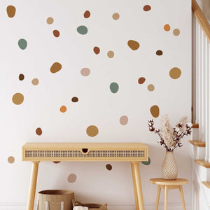 Boho Polka Dot Wall Stickers Wall Decal-Kids Nursery Bohemian Wall Decals