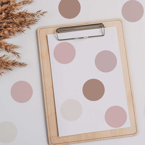 Boho Polka Dots Nursery Kids Wall Stickers-Kids Nursery Bohemian Wall Decals