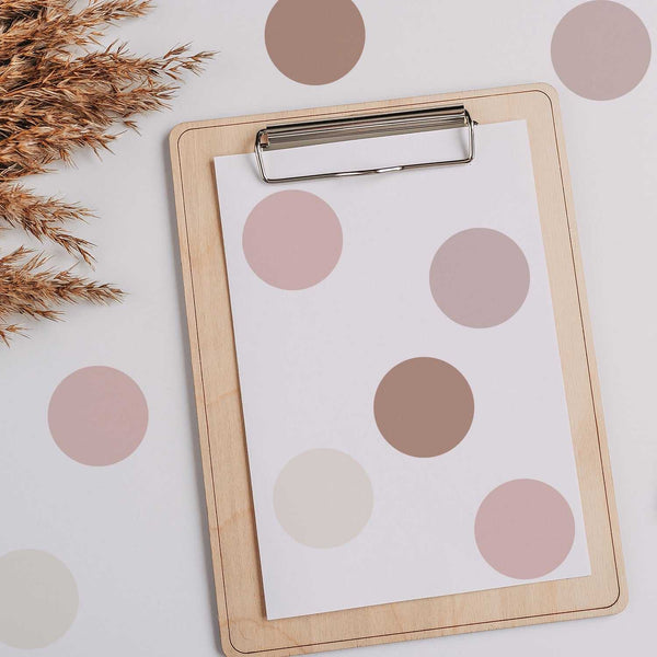 Boho Polka Dots Nursery Kids Wall Stickers-Kids Nursery Bohemian Wall Decals