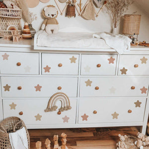 Boho Stars Wall Decal - Decorative Decals & Artwork-Kids Nursery Bohemian Wall Decals