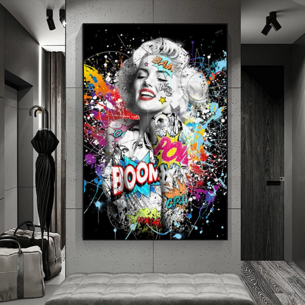 Boom Marilyn Poster - For All Music Lovers-Wall Posters