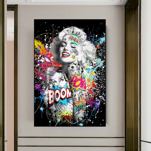 Boom Marilyn Poster - For All Music Lovers-Wall Posters