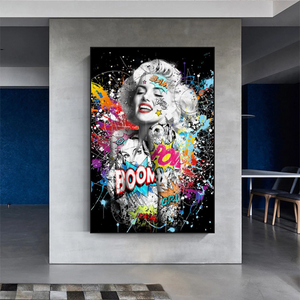 Boom Marilyn Poster - For All Music Lovers-Wall Posters