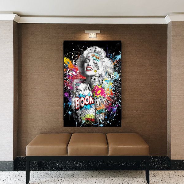 Boom Marilyn Poster - For All Music Lovers-Wall Posters