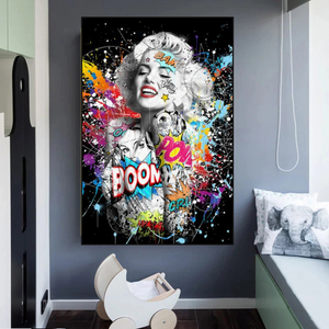 Boom Marilyn Poster - For All Music Lovers-Wall Posters