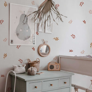 Botanical Leaves Wall Decal: Revamp Your Space-Kids Nursery Bohemian Wall Decals