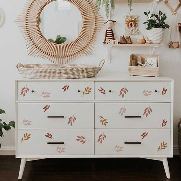 Botanical Leaves Wall Decal: Revamp Your Space-Kids Nursery Bohemian Wall Decals