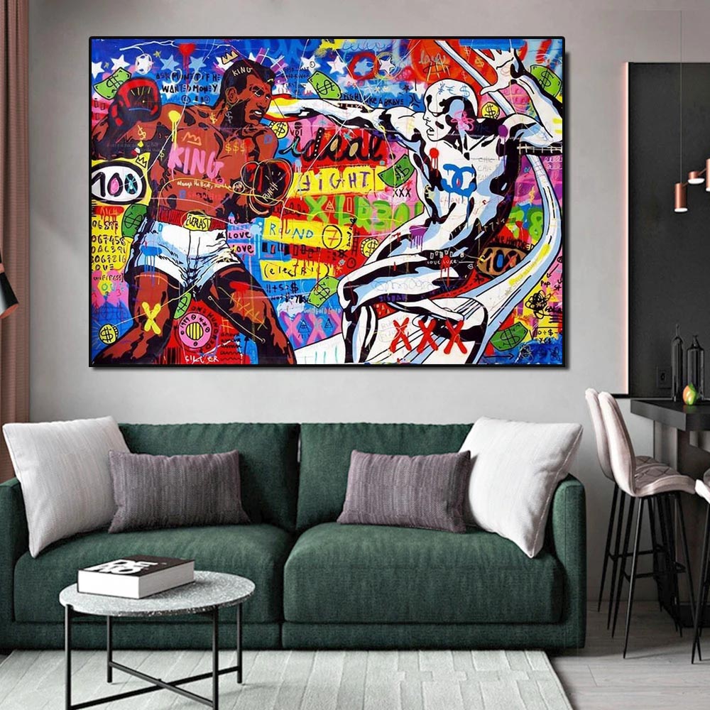 Boxing King - Banksy Poster for Art Lovers-Banksy Wall Poster